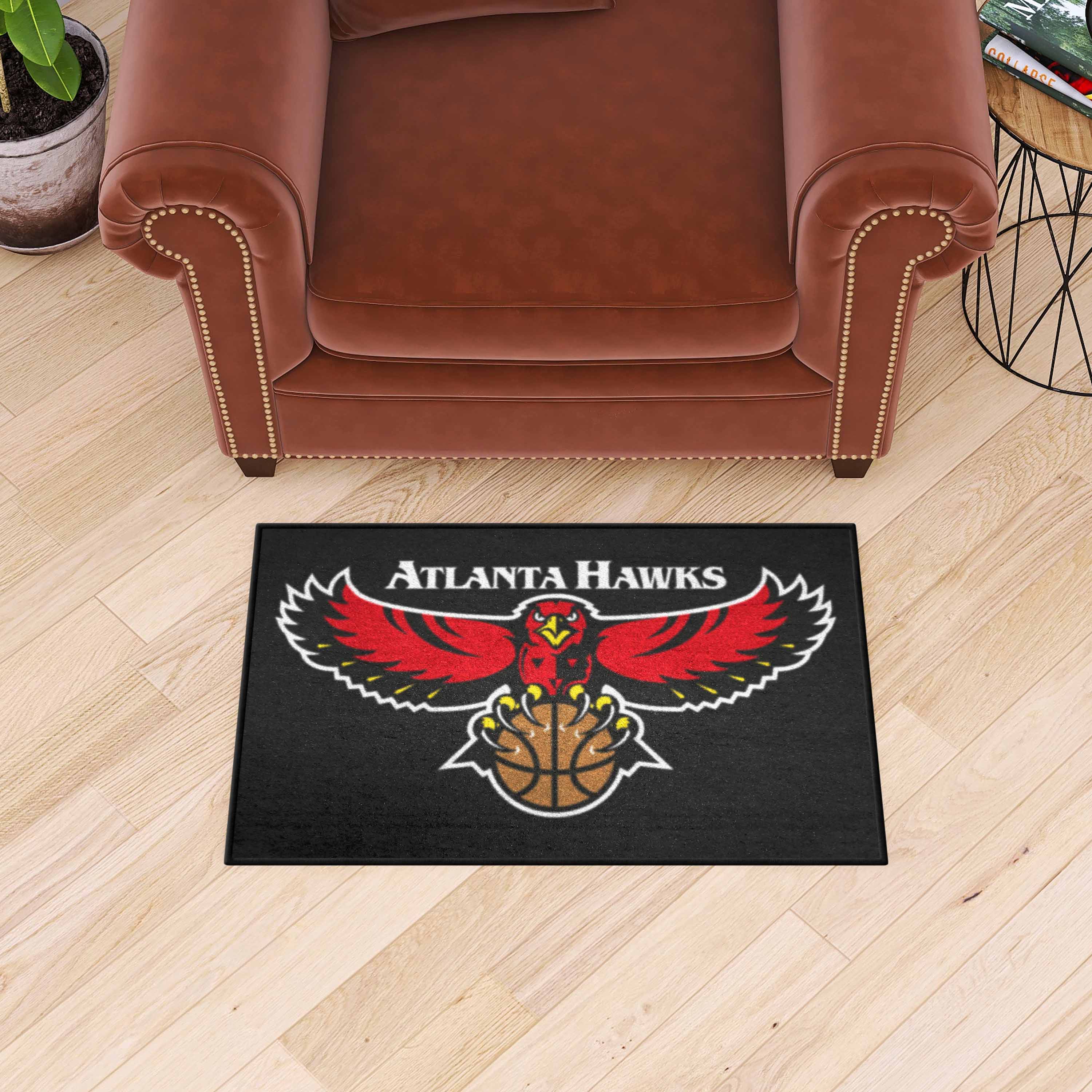 NBA Retro Atlanta Hawks Starter Mat Accent Rug - 19in. x 30in. - Atlanta Hawks