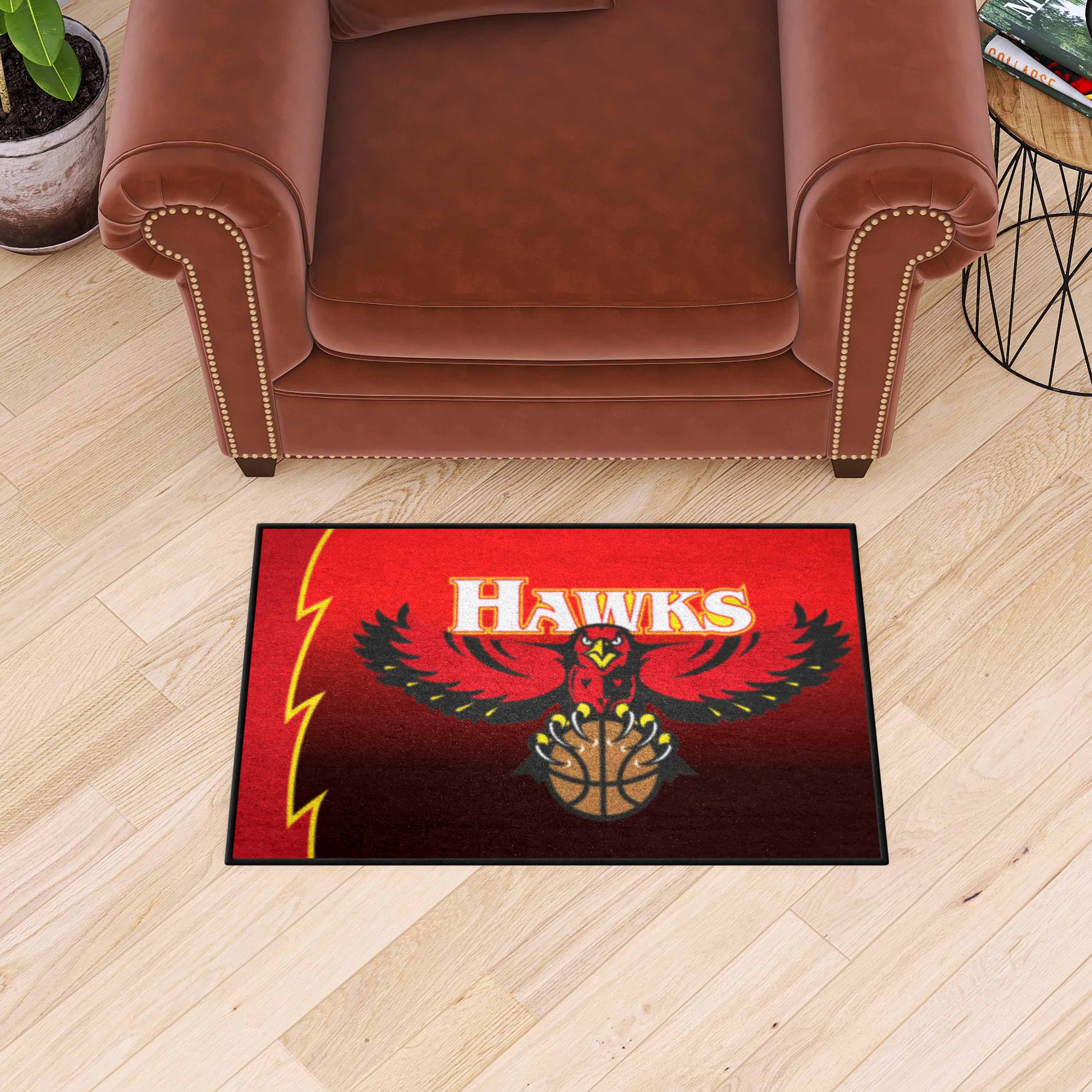 NBA Retro Atlanta Hawks Starter Mat Accent Rug - 19in. x 30in. - Atlanta Hawks