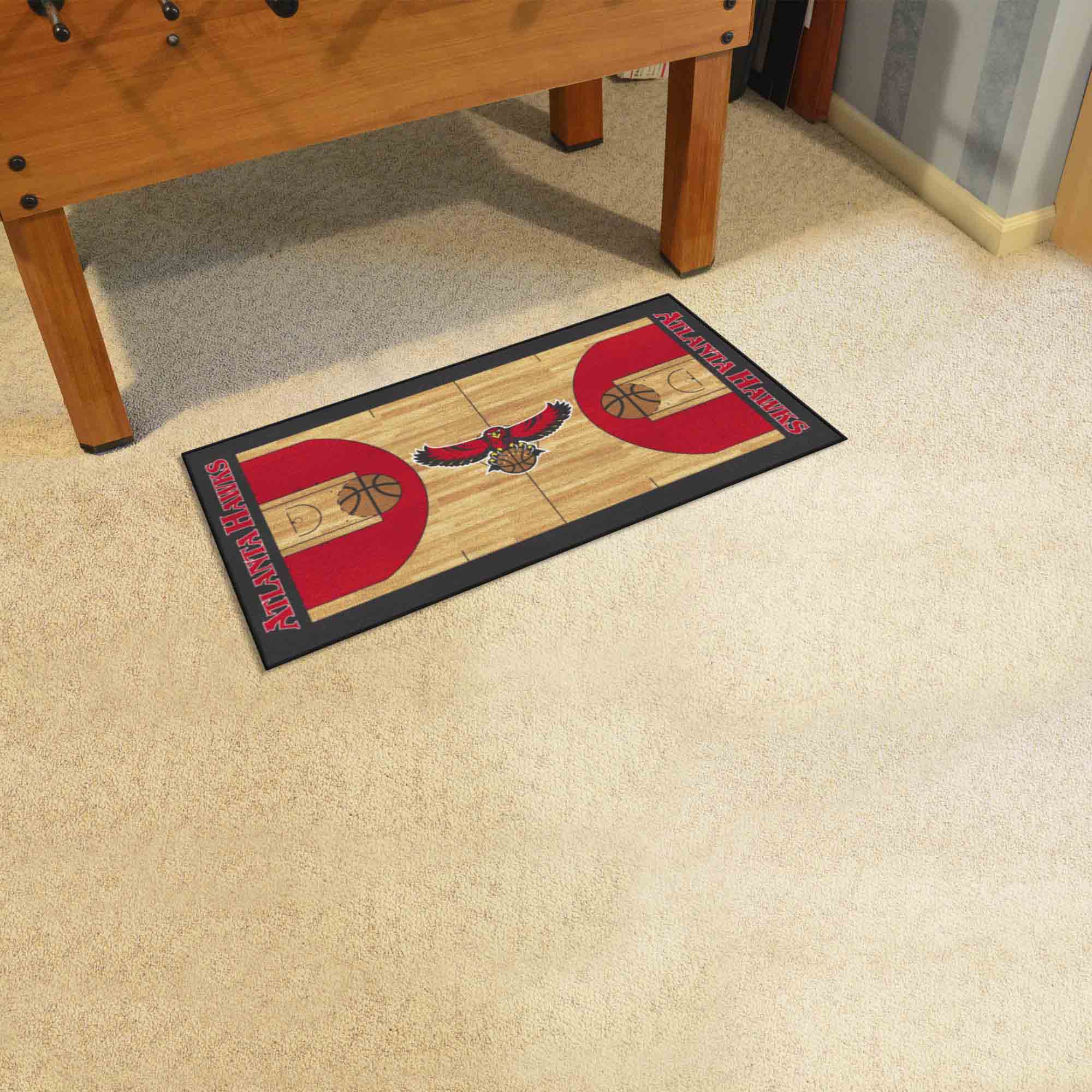 NBA Retro Atlanta Hawks Court Runner Rug - 24in. x 44in. - Atlanta Hawks