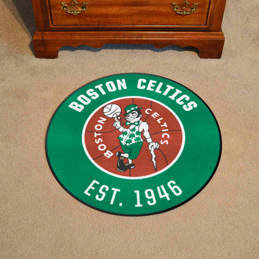 NBA Retro Boston Celtics Roundel Rug - 27in. Diameter - Boston Celtics