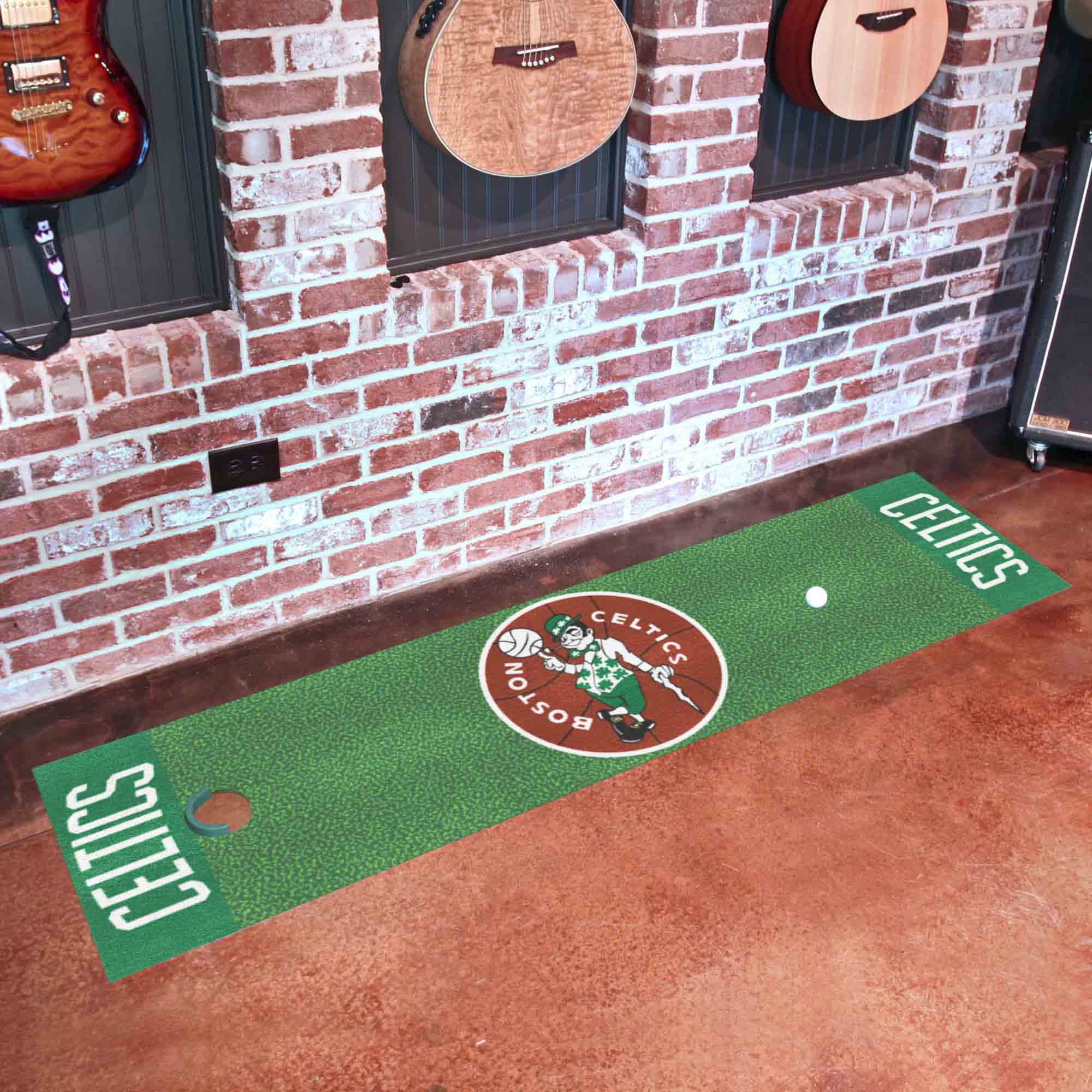 NBA Retro Boston Celtics Putting Green Mat - 1.5ft. x 6ft. - Boston Celtics