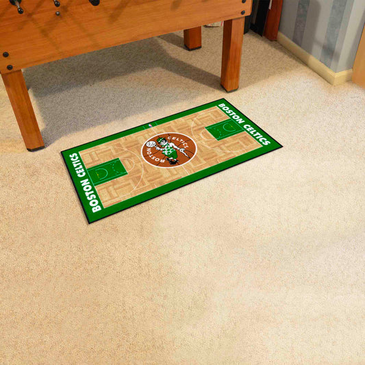 NBA Retro Boston Celtics Court Runner Rug - 24in. x 44in. - Boston Celtics