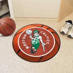 NBA Retro Boston Celtics Basketball Rug - 27in. Diameter - Boston Celtics