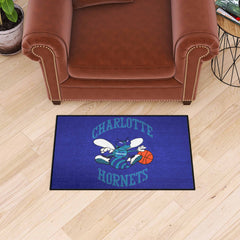 NBA Retro Charlotte Hornets Starter Mat Accent Rug - 19in. x 30in. - Charlotte Hornets