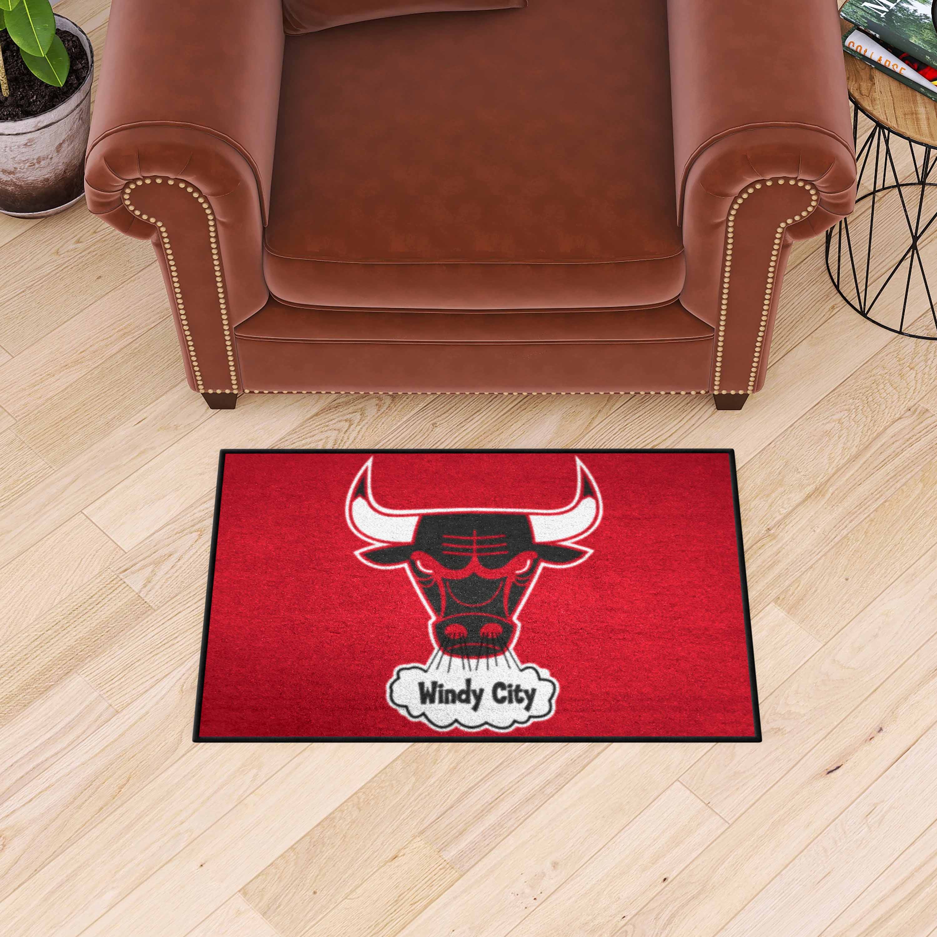 NBA Retro Chicago Bulls Starter Mat Accent Rug - 19in. x 30in. - Chicago Bulls