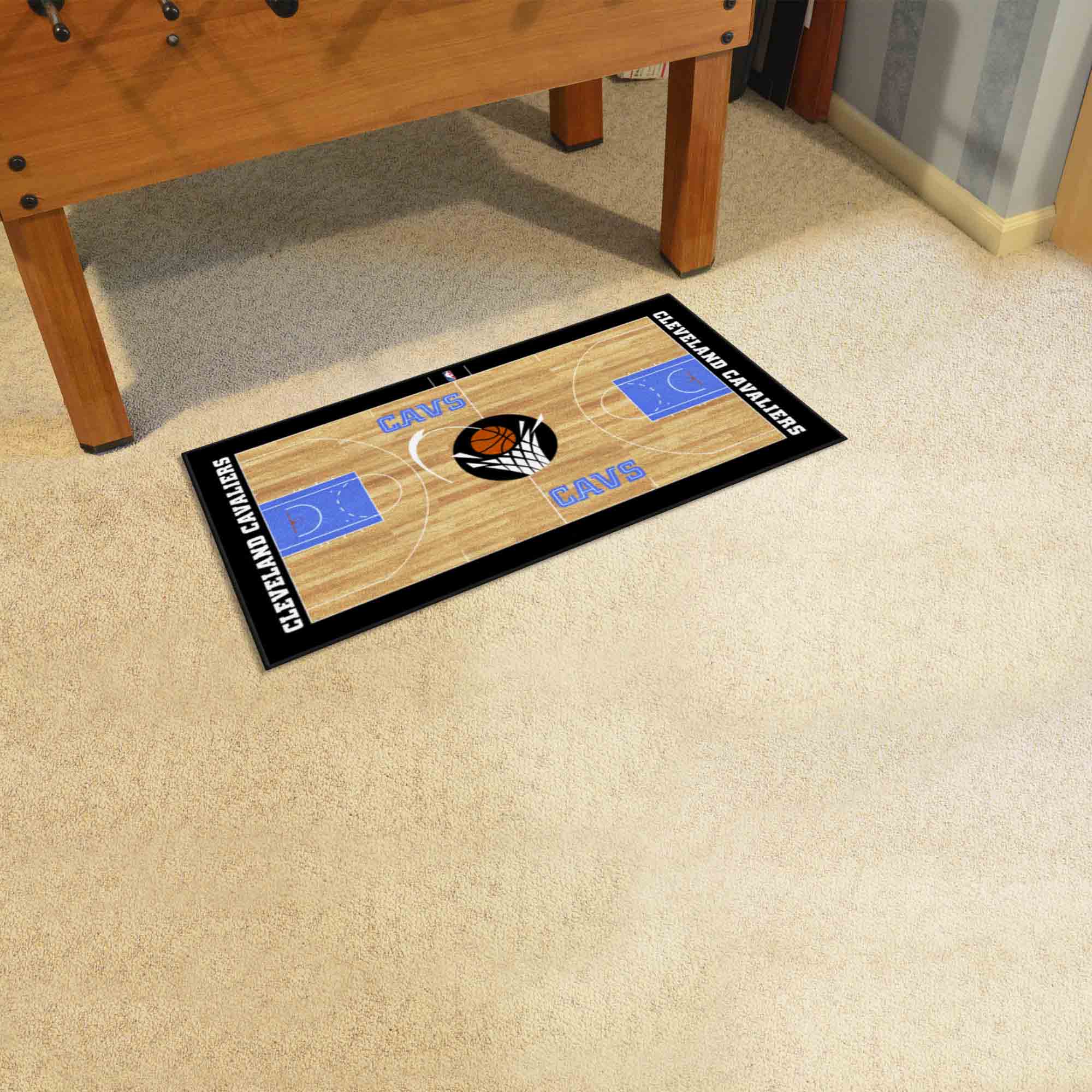 NBA Retro Cleveland Cavaliers Court Runner Rug - 24in. x 44in. - Cleveland Cavaliers