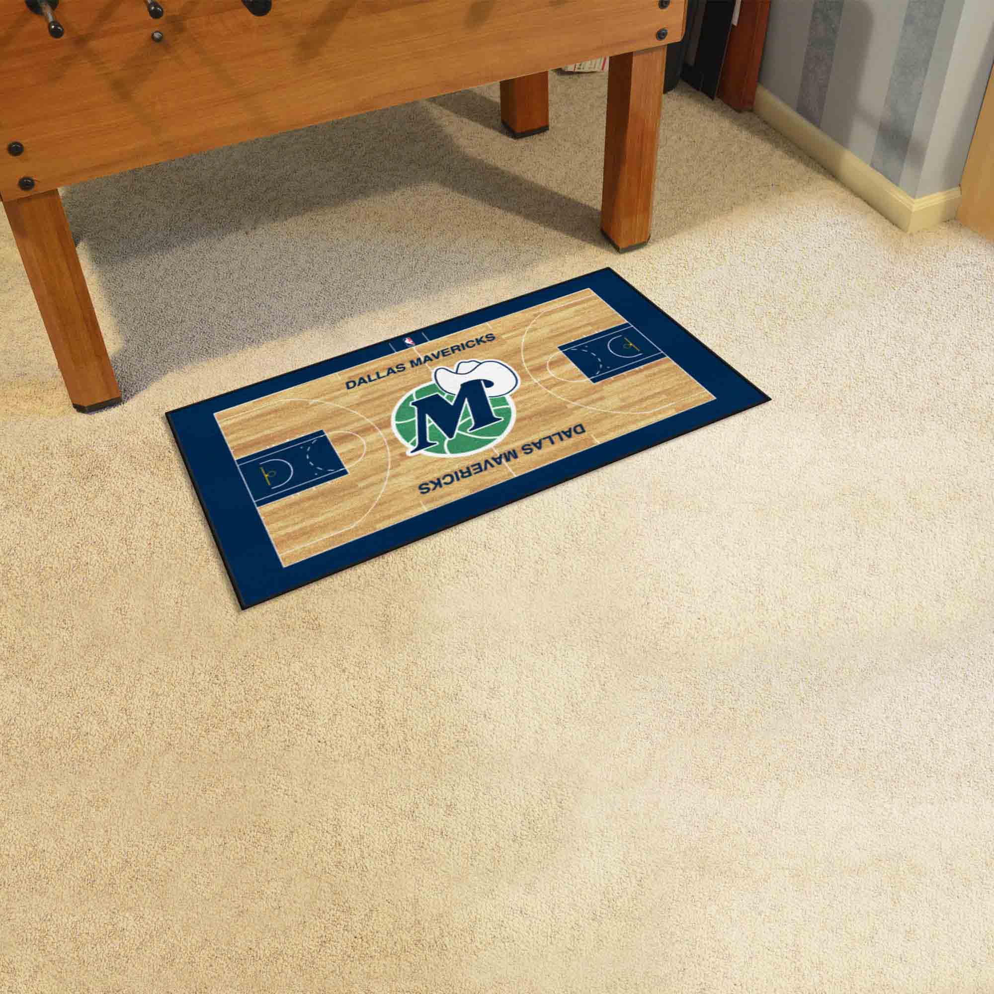 NBA Retro Dallas Mavericks Court Runner Rug - 24in. x 44in. - Dallas Mavericks