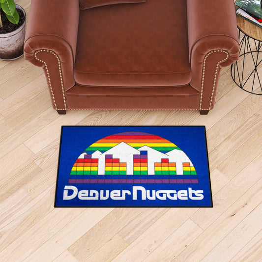 NBA Retro Denver Nuggets Starter Mat Accent Rug - 19in. x 30in. - Denver Nuggets