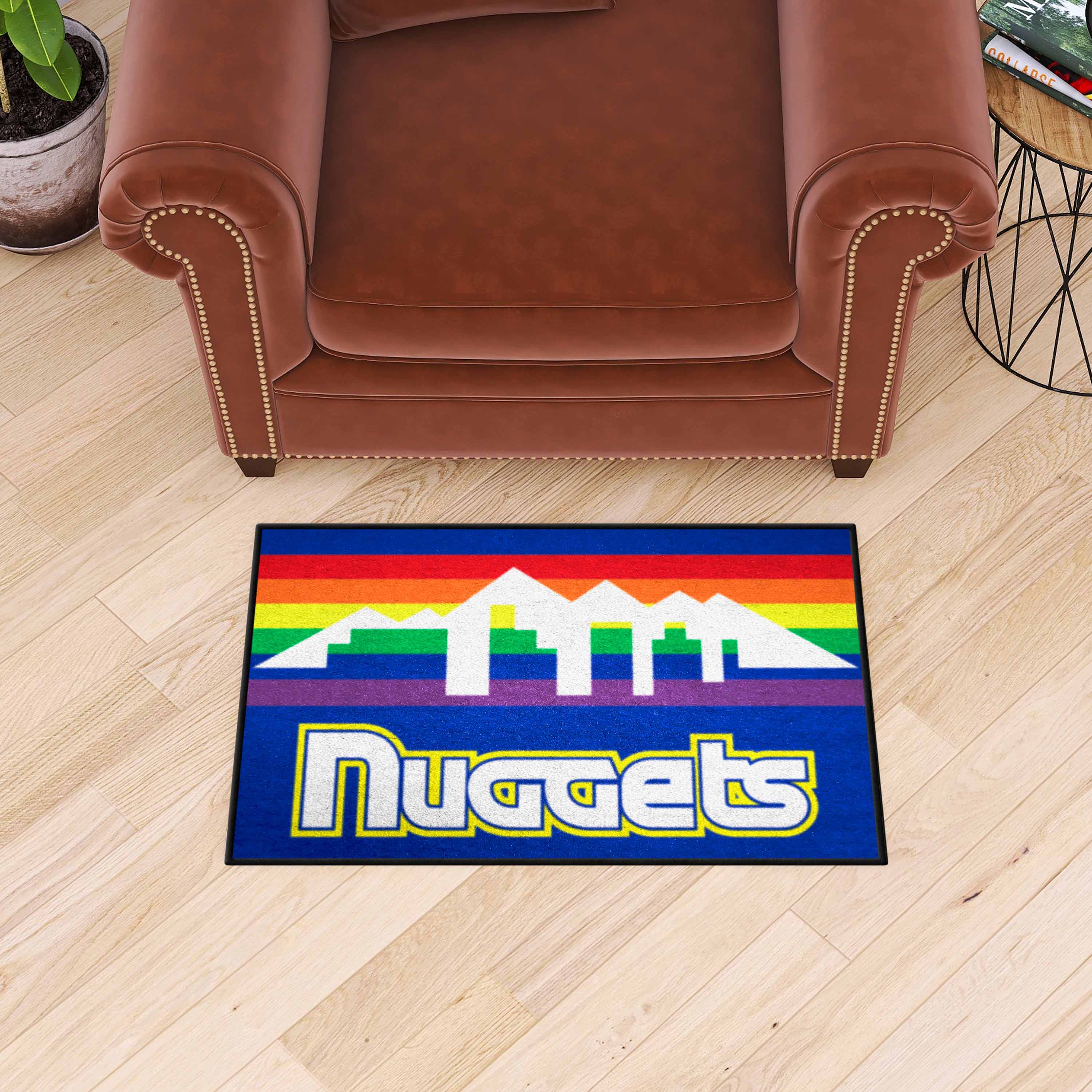 NBA Retro Denver Nuggets Starter Mat Accent Rug - 19in. x 30in. - Denver Nuggets