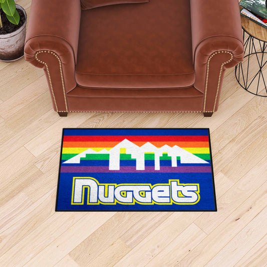 NBA Retro Denver Nuggets Starter Mat Accent Rug - 19in. x 30in. - Denver Nuggets