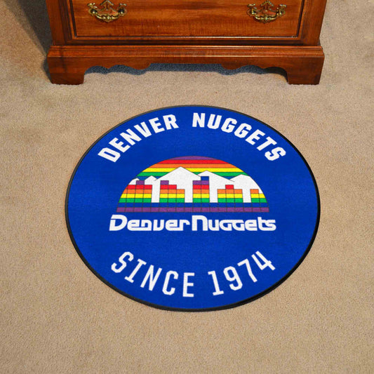 NBA Retro Denver Nuggets Roundel Rug - 27in. Diameter - Denver Nuggets