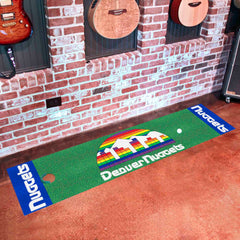 NBA Retro Denver Nuggets Putting Green Mat - 1.5ft. x 6ft. - Denver Nuggets