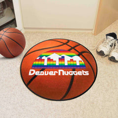 NBA Retro Denver Nuggets Basketball Rug - 27in. Diameter - Denver Nuggets