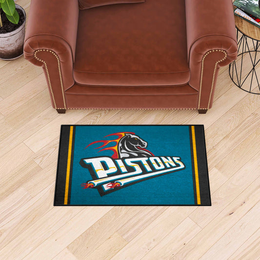 NBA Retro Detroit Pistons Starter Mat Accent Rug - 19in. x 30in. - Detroit Pistons