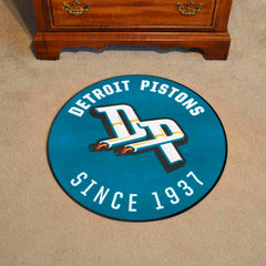 NBA Retro Detroit Pistons Roundel Rug - 27in. Diameter