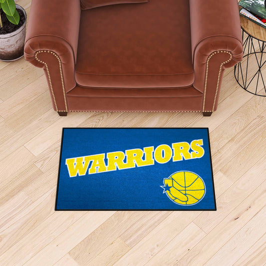 NBA Retro Golden State Warriors Starter Mat Accent Rug - 19in. x 30in. - Golden State Warriors