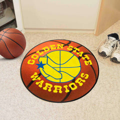 NBA Retro Golden State Warriors Basketball Rug - 27in. Diameter - Golden State Warriors