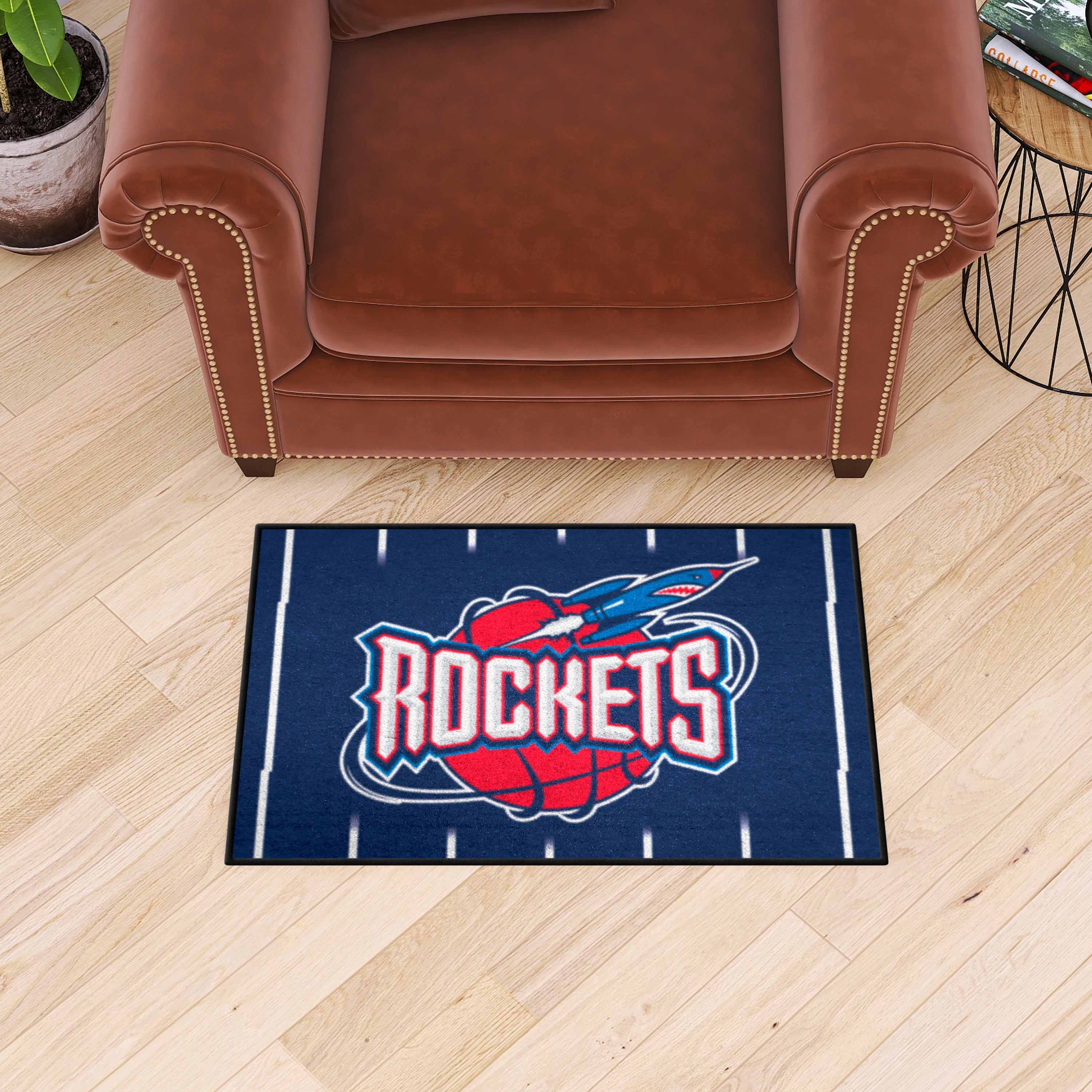 NBA Retro Houston Rockets Starter Mat Accent Rug - 19in. x 30in.