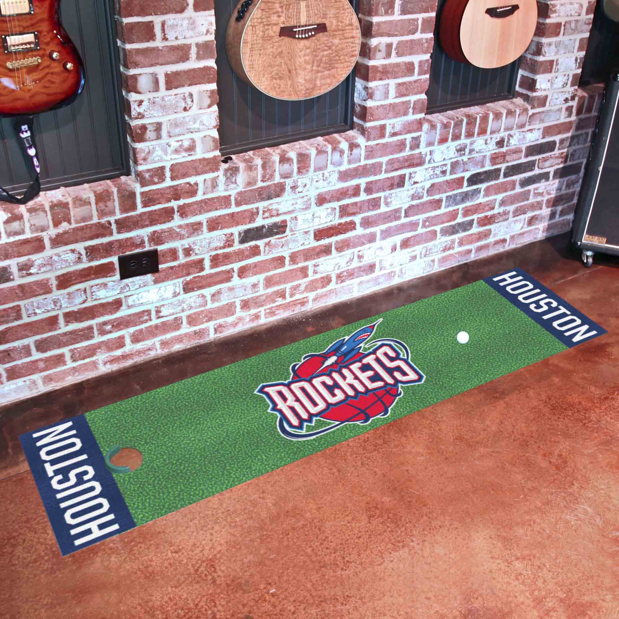 NBA Retro Houston Rockets Putting Green Mat - 1.5ft. x 6ft.