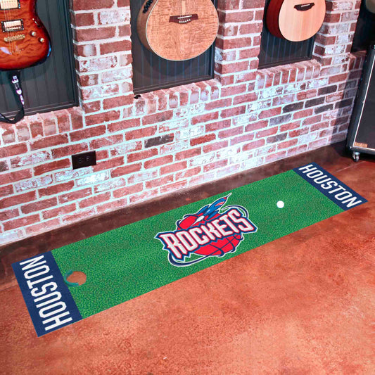 NBA Retro Houston Rockets Putting Green Mat - 1.5ft. x 6ft.