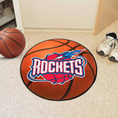 NBA Retro Houston Rockets Basketball Rug - 27in. Diameter