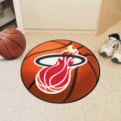 NBA Retro Miami Heat Basketball Rug - 27in. Diameter