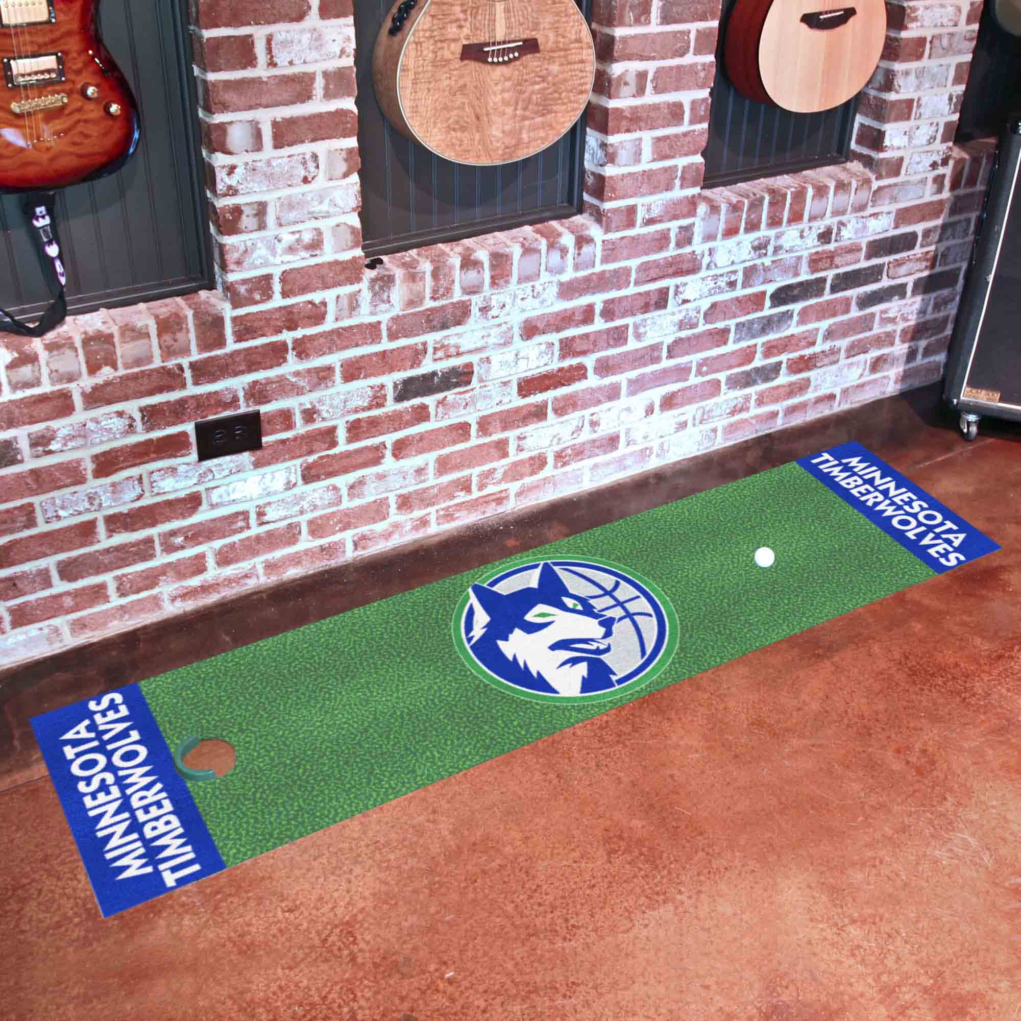 NBA Retro Minnesota Timberwolves Putting Green Mat - 1.5ft. x 6ft.