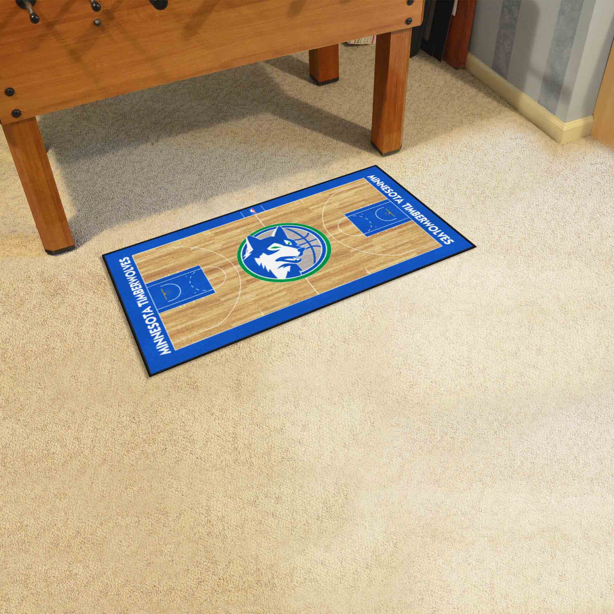 NBA Retro Minnesota Timberwolves Court Runner Rug - 24in. x 44in.