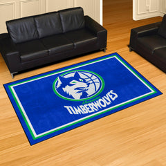 NBA Retro Minnesota Timberwolves 5ft. x 8 ft. Plush Area Rug