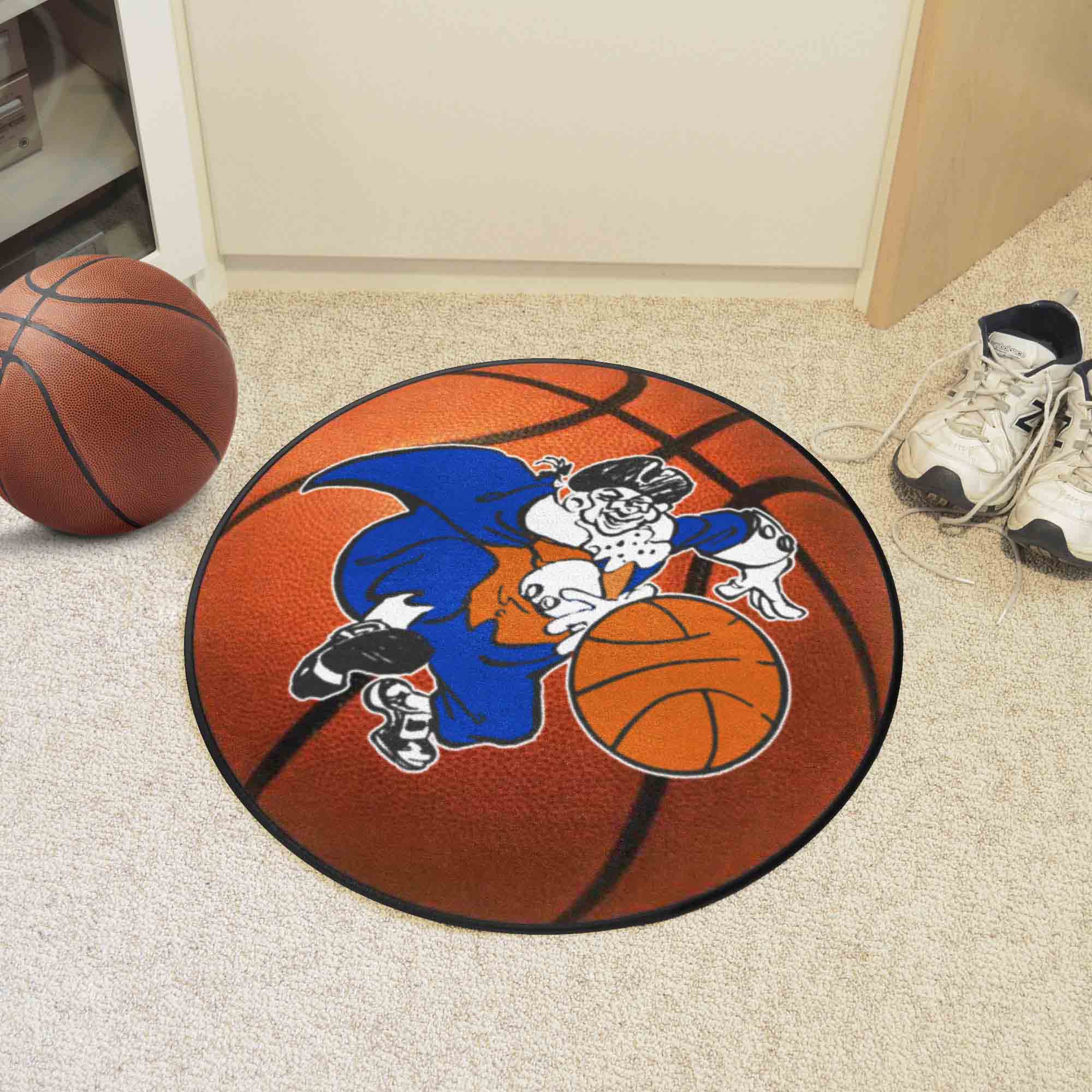 NBA Retro New York Knickerbockers Basketball Rug - 27in. Diameter