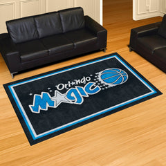 NBA Retro Orlando Magic 5ft. x 8 ft. Plush Area Rug