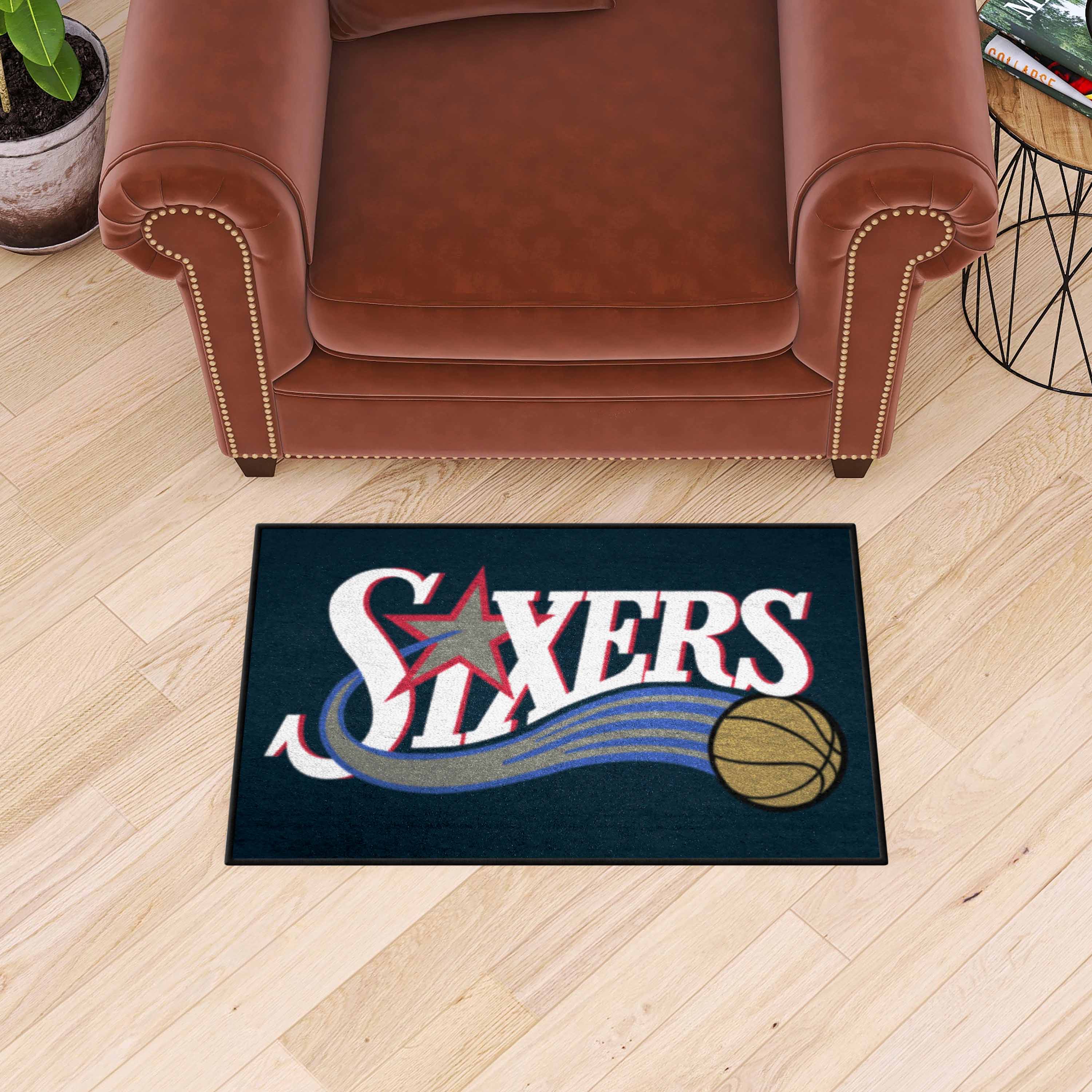 NBA Retro Philadelphia 76ers Starter Mat Accent Rug - 19in. x 30in.