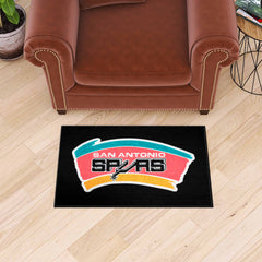 NBA Retro San Antonio Spurs Starter Mat Accent Rug - 19in. x 30in.