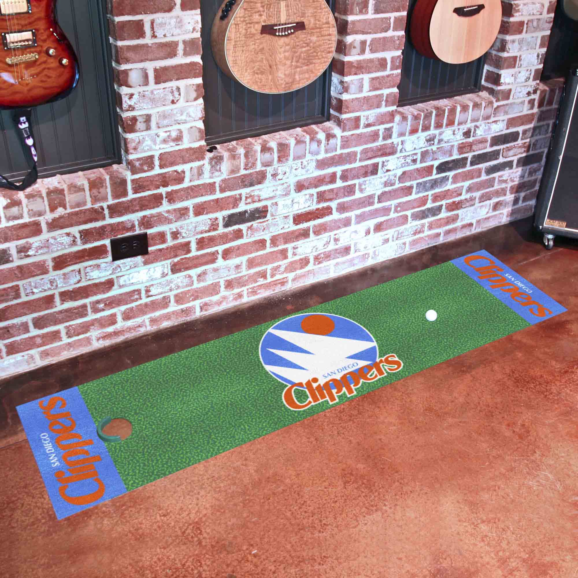 NBA Retro San Diego Clippers Putting Green Mat - 1.5ft. x 6ft.