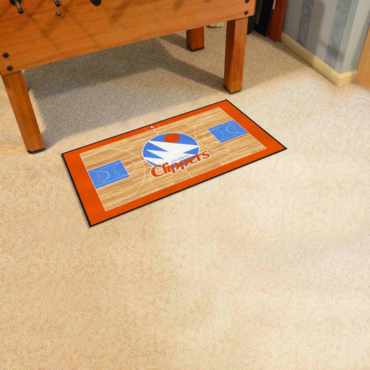 NBA Retro San Diego Clippers Court Runner Rug - 24in. x 44in.