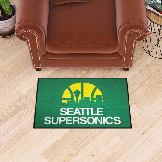 NBA Retro Seattle Supersonics Starter Mat Accent Rug - 19in. x 30in.