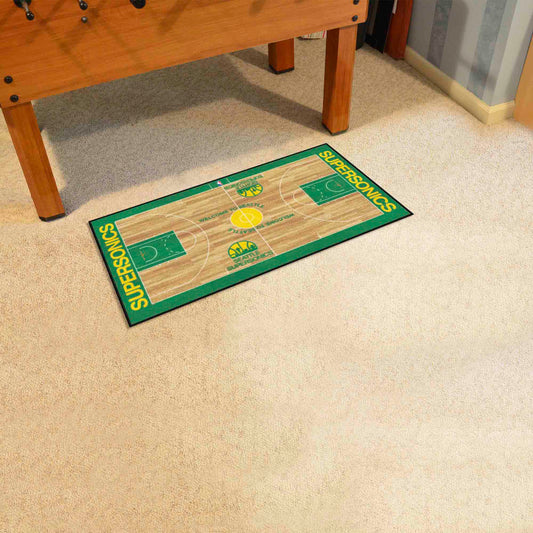 NBA Retro Seattle Supersonics Court Runner Rug - 24in. x 44in.