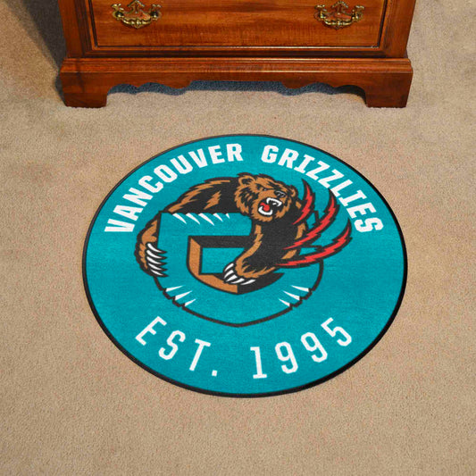 NBA Retro Vancouver Grizzlies Roundel Rug - 27in. Diameter