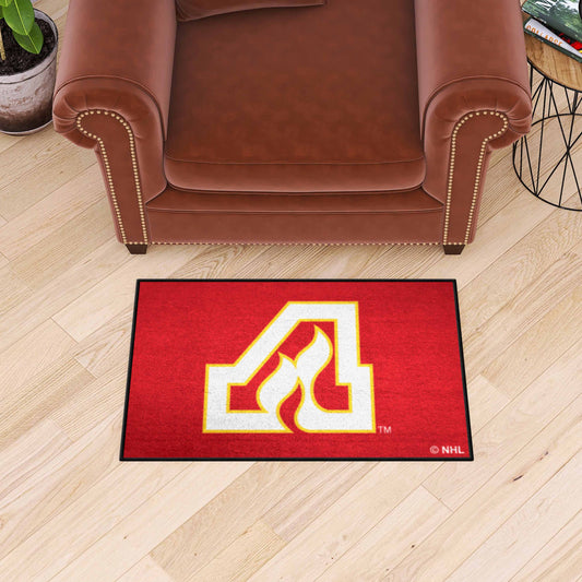 NHLRETRO Atlanta Flames Starter Mat Accent Rug - 19in. x 30in.