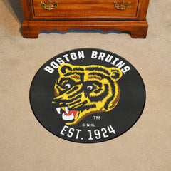 Retro NHL Boston Bruins Roundel Rug - 27in. Diameter