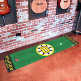 Retro NHL Boston Bruins Putting Green Mat - 1.5ft. x 6ft.