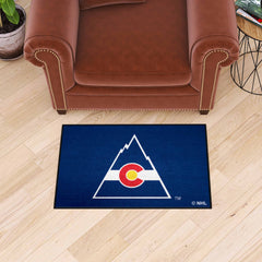 NHLRETRO Colorado Rockies Starter Mat Accent Rug - 19in. x 30in. - Colorado Rockies