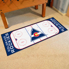 NHLRETRO Colorado Rockies Rink Runner - 30in. x 72in.