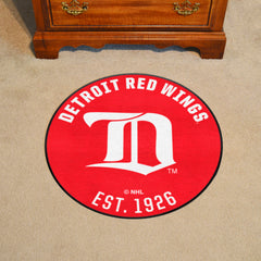 NHLRETRO Detroit Red Wings Roundel Rug - 27in. Diameter