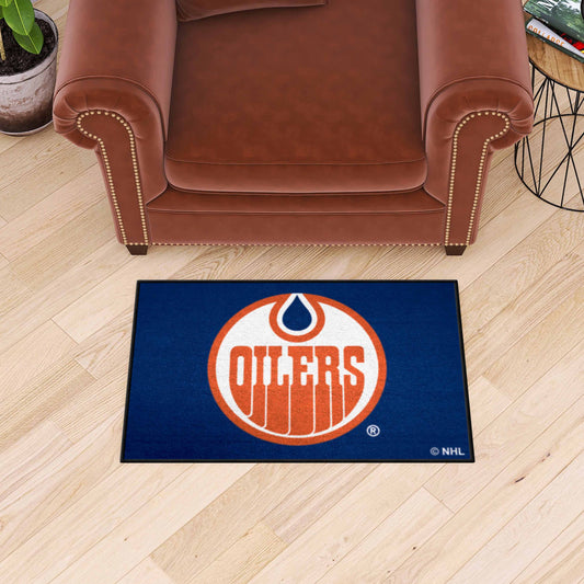 NHLRETRO Edmonton Oilers Starter Mat Accent Rug - 19in. x 30in. - Edmonton Oilers