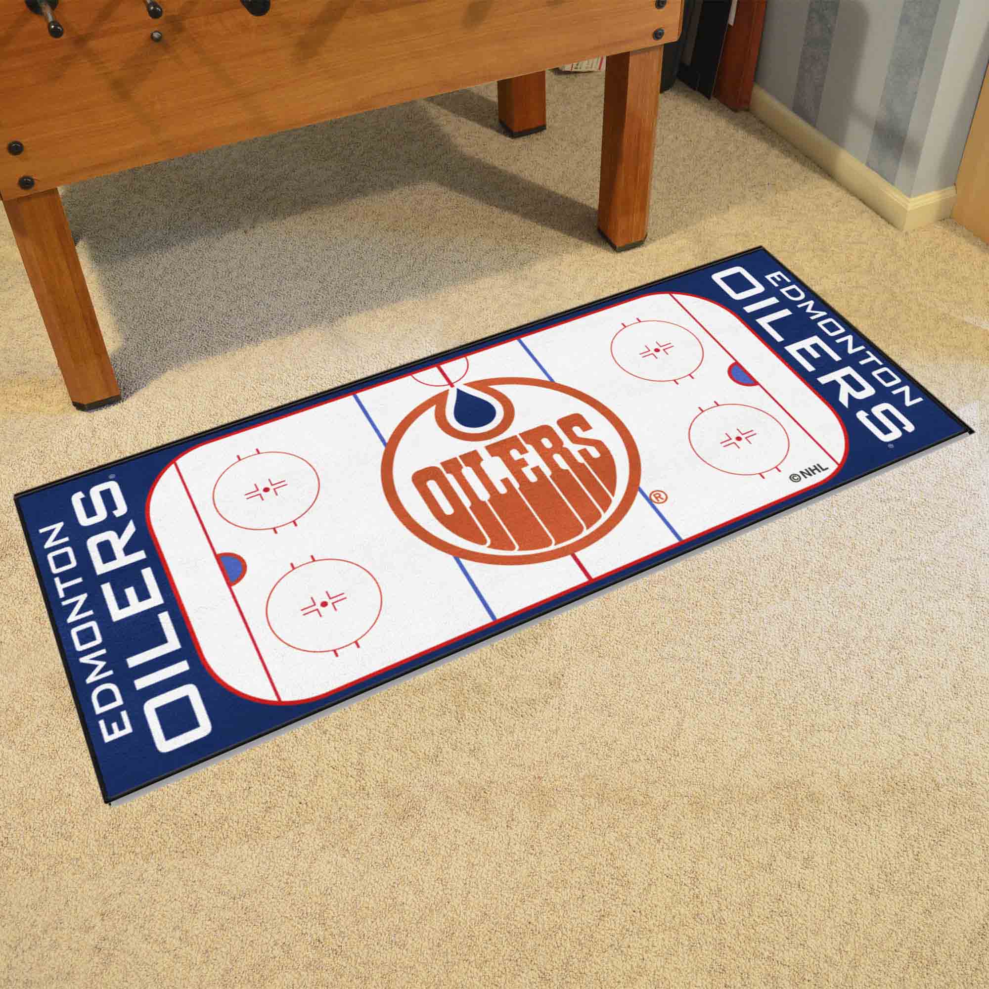 NHLRETRO Edmonton Oilers Rink Runner - 30in. x 72in.