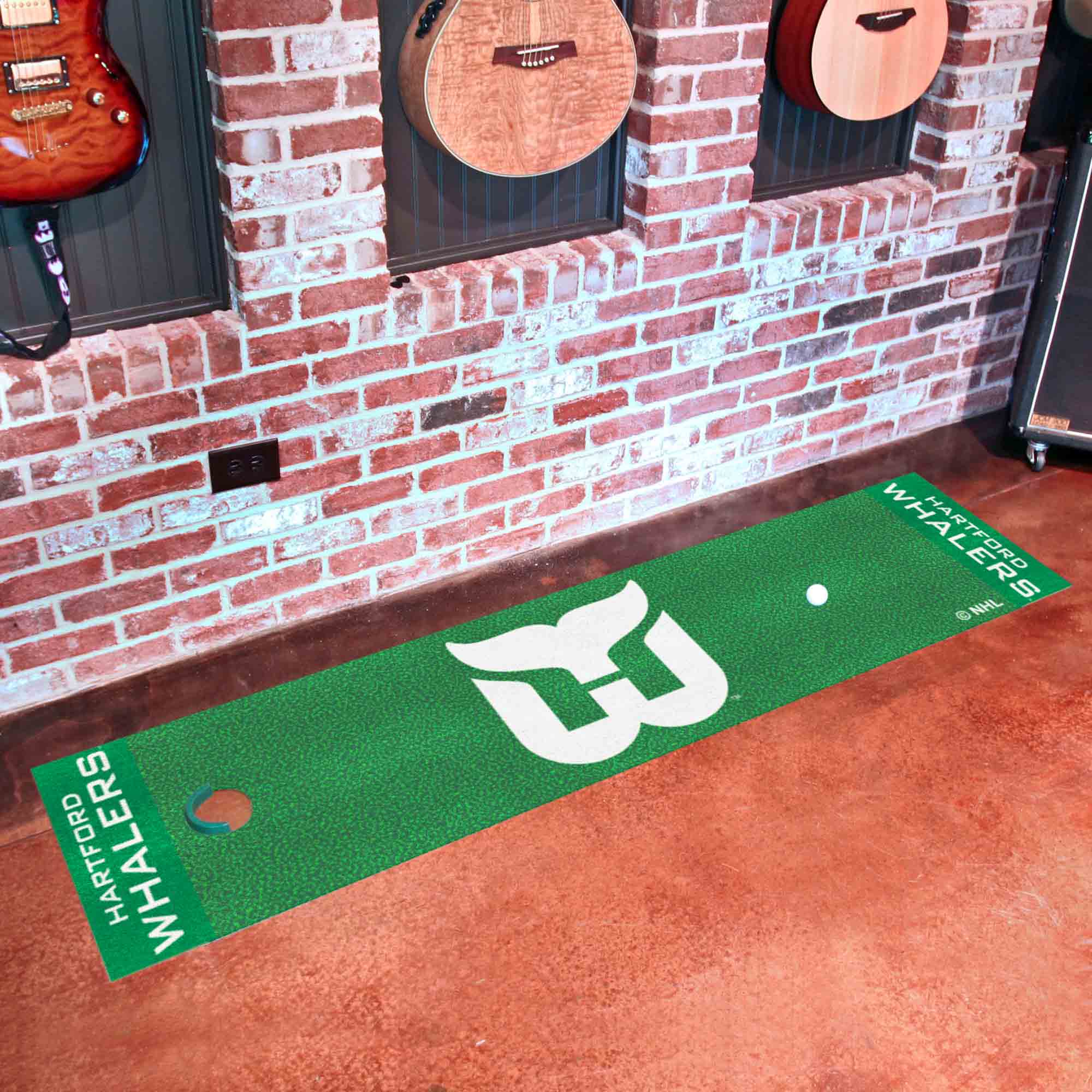 Retro NHL Hartford Whalers Putting Green Mat - 1.5ft. x 6ft. - Hartford Whalers