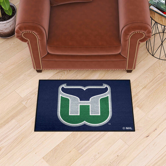 Retro NHL Hartford Whalers Starter Mat Accent Rug - 19in. x 30in.