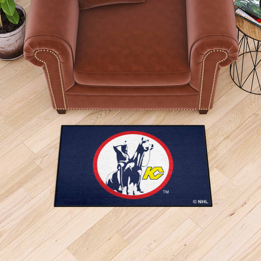 NHLRETRO Kansas City Scouts Starter Mat Accent Rug - 19in. x 30in. - Kansas City Scouts