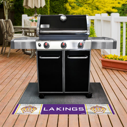 Retro NHL Los Angeles Kings Vinyl Grill Mat - 26in. x 42in.